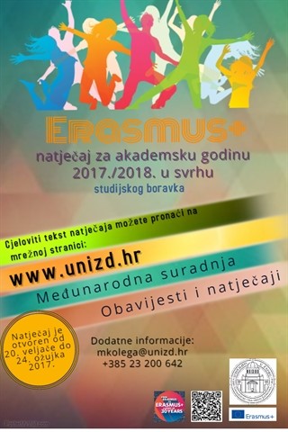Erasmus+ Natječaj za studentsku mobilnost 